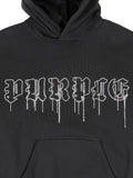 Purple Brand Crystal Gothic Drip hoodie