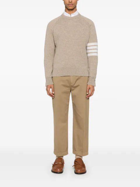 Thom Browne shetland wool 4-Bar relaxed fit pullover