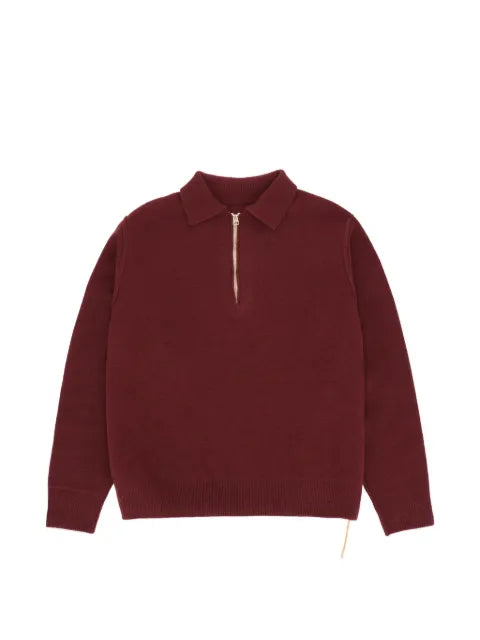 Fortela zip-neck wool sweater