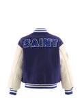 SAINT MXXXXXX logo-appliqué varsity jacket