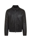 Yves Salomon collared lamb skin jacket