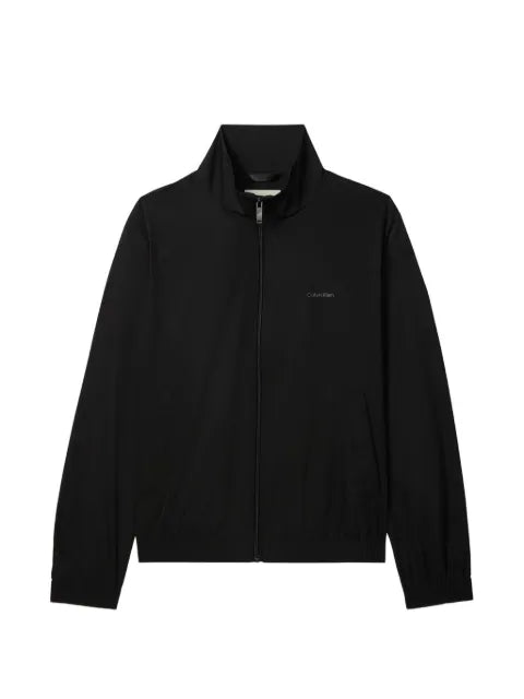 Calvin Klein logo-print zip-up jacket