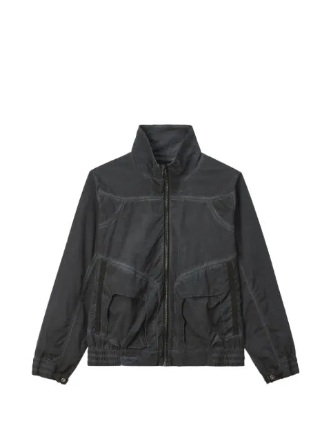 izzue zip-up panelled jacket