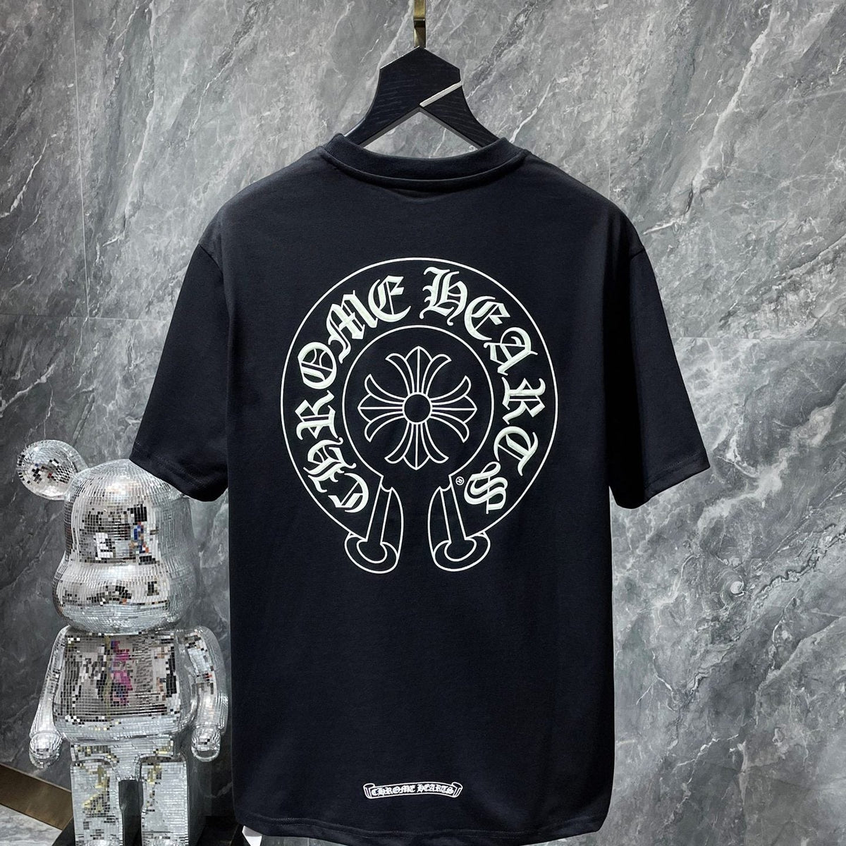 Chrome Hearts Horseshoe Sanskrit Glow In Dark Short Sleeve Tee Unisex