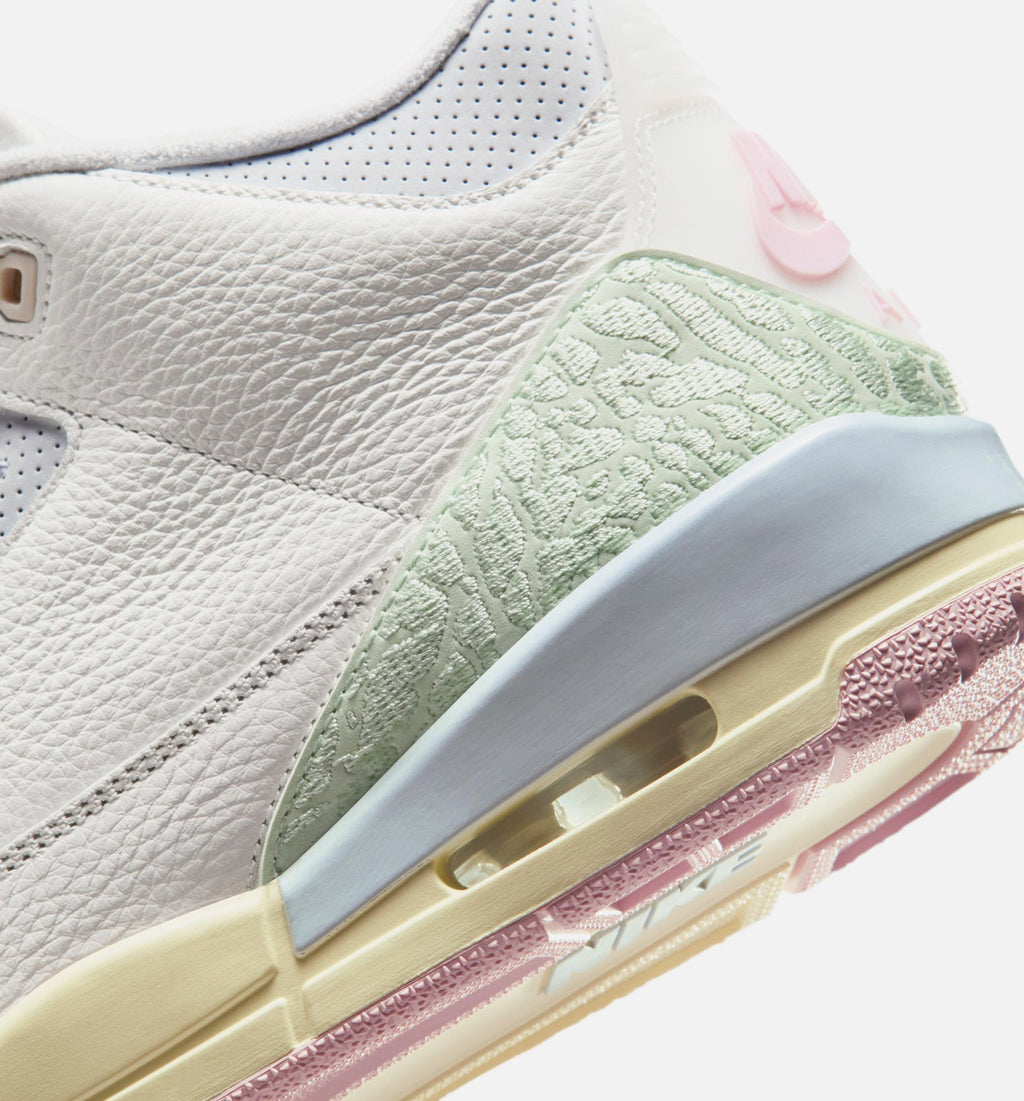 Air Jordan 3 Retro "Sail and Jade Aura" Men's Shoe – Sail/Jade Aura/Aura/Iced Carmine