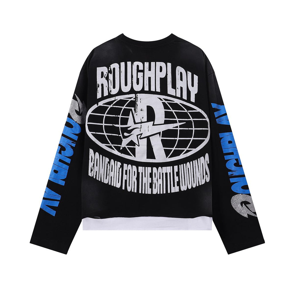 Rough Play Skull Shock Long-Sleeve T-Shirt