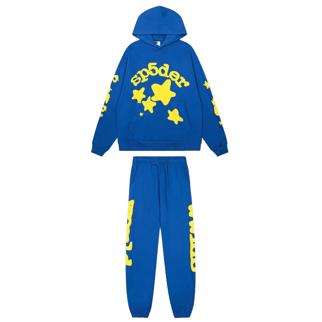 Sp5der Graphic Hoodie & Jogger Matching Set