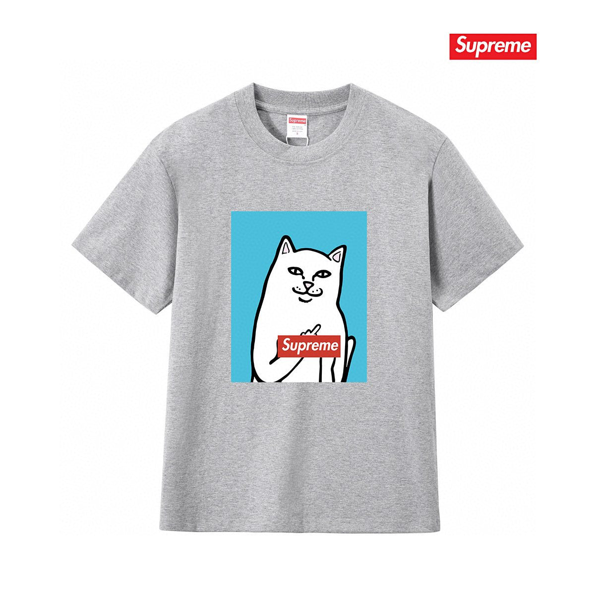 Supreme Cat Graphic Short-Sleeve T-Shirt
