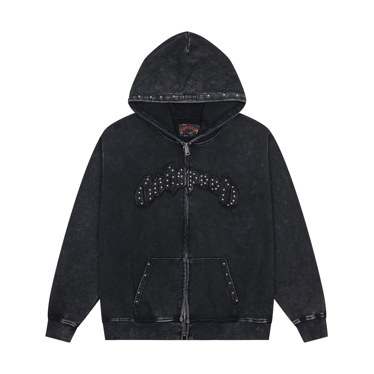 Godspeed Rhinestone-Style Zip Hoodie