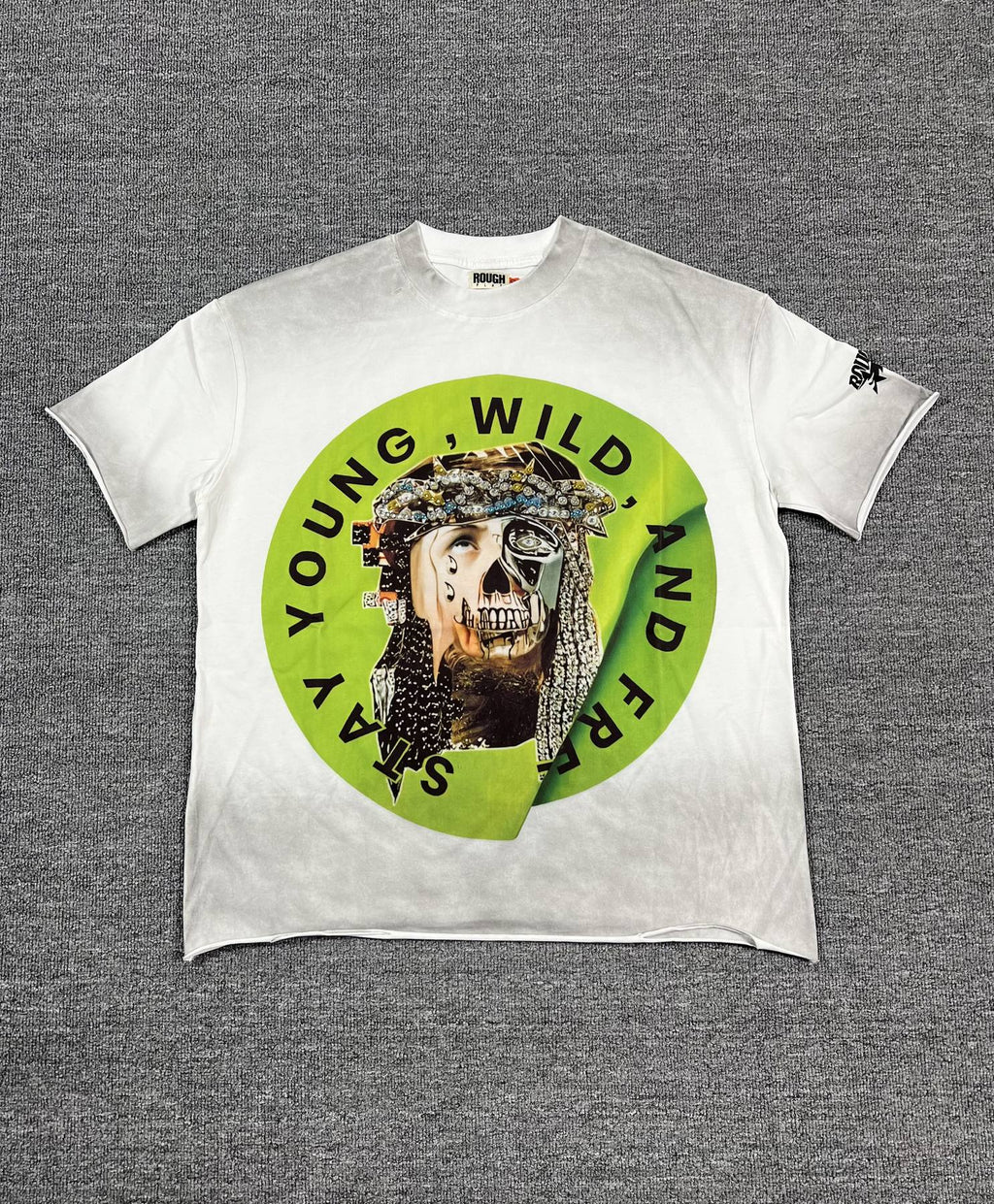 Rough Play Skull Graphic Short-Sleeve T-Shirt