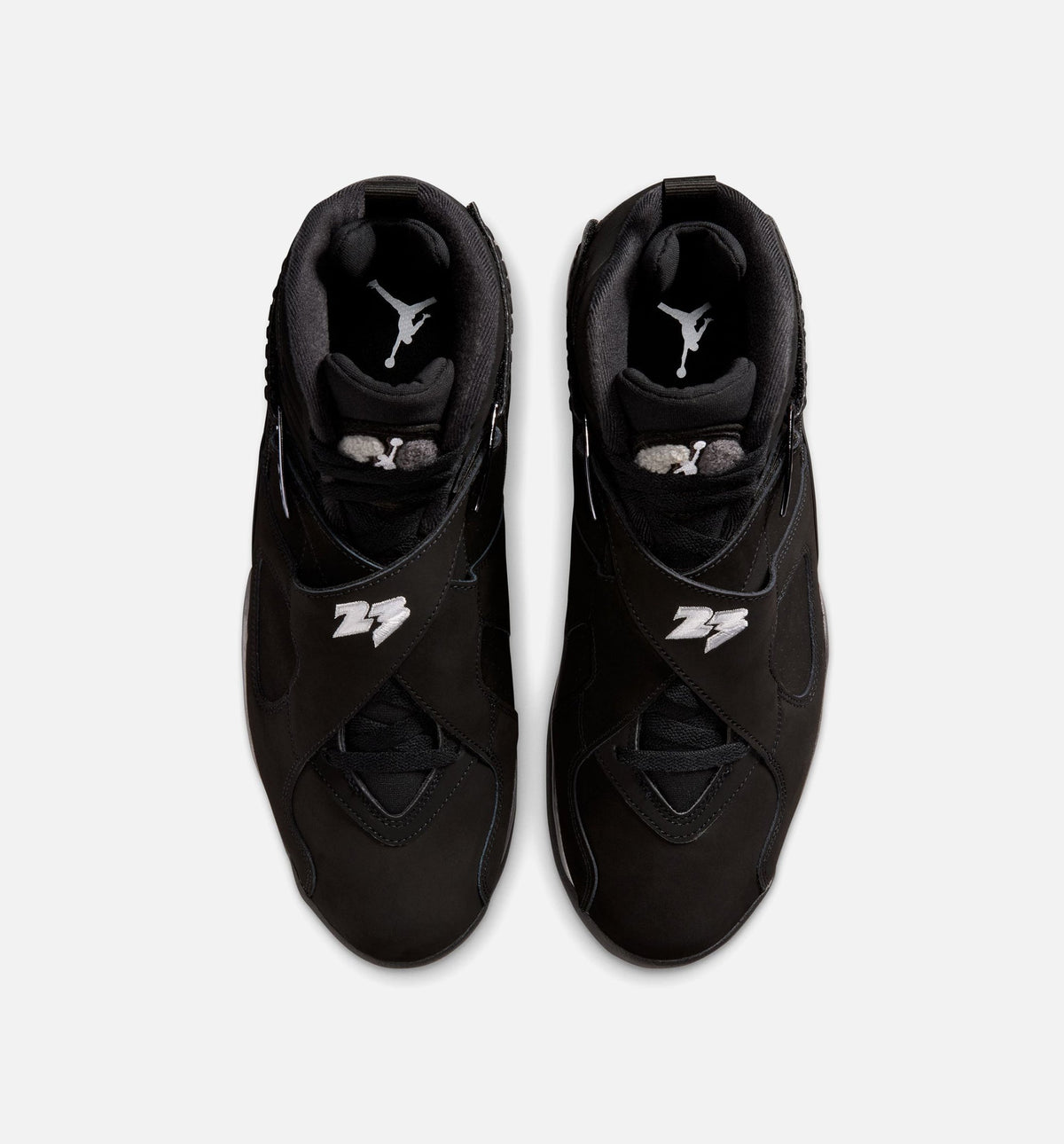 Air Jordan 8 Retro Chrome Men's Lifestyle Shoe - Black/White/Light Graphite