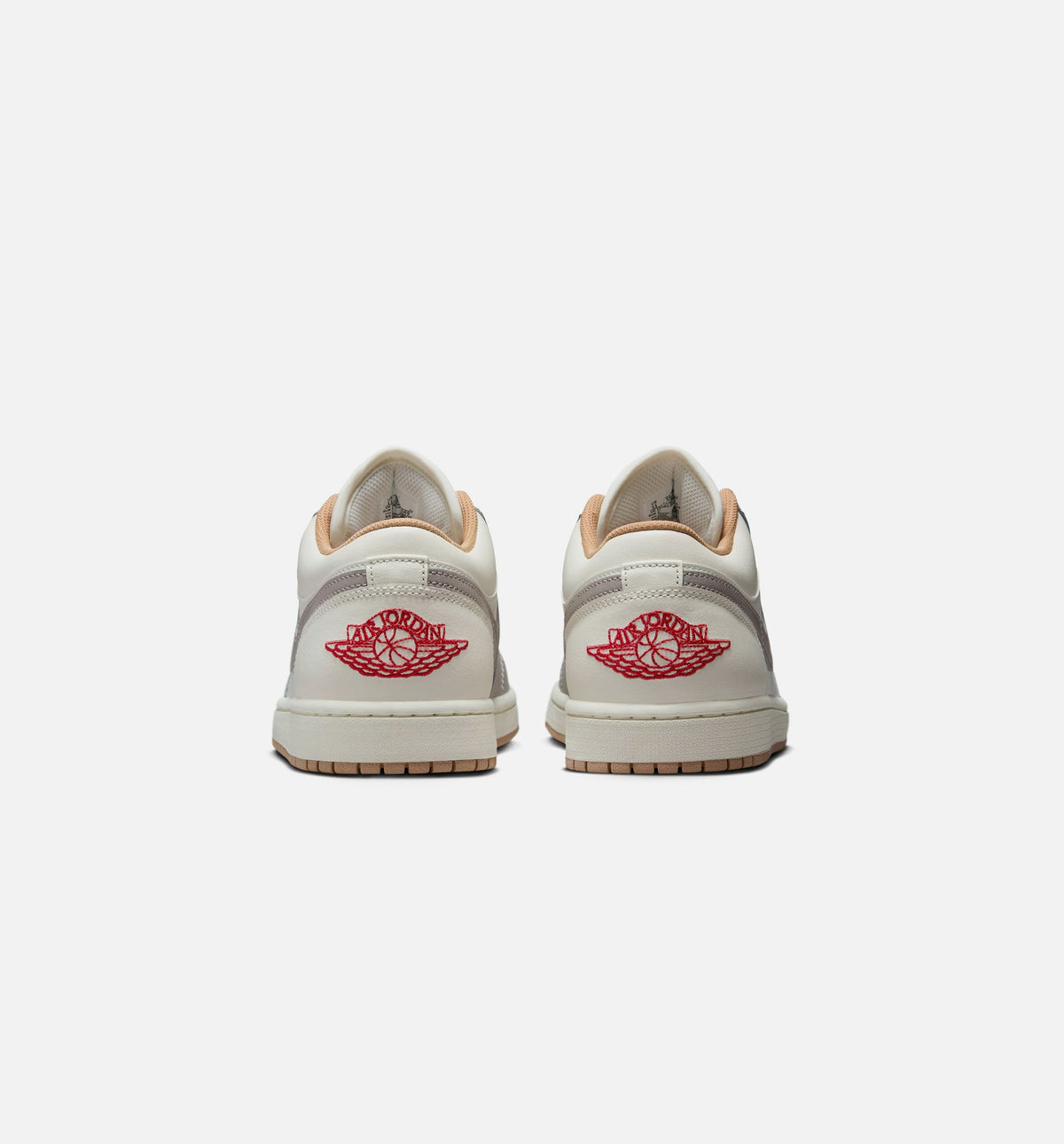 Air Jordan 1 Low – Men's Lifestyle Shoe in Sail/Fire Red/College Grey/Hemp
