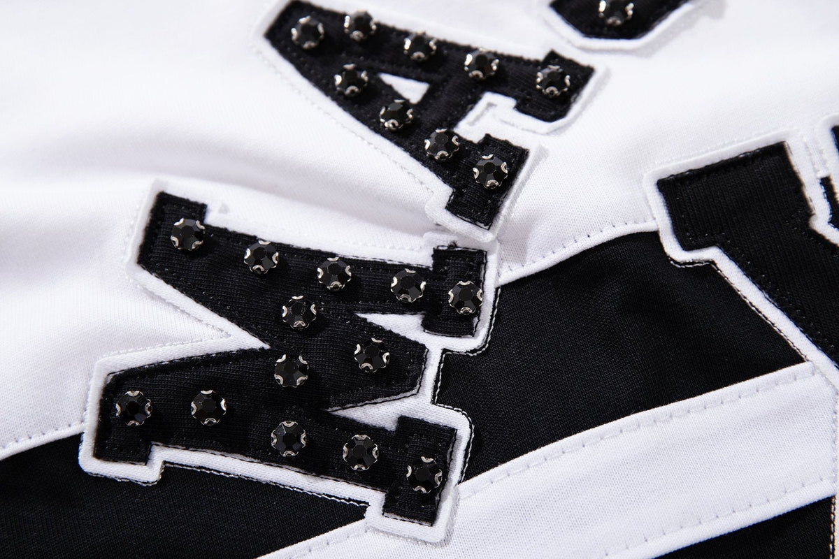 MAJESTIK XX Sports Graphic Zip Polo Shirt