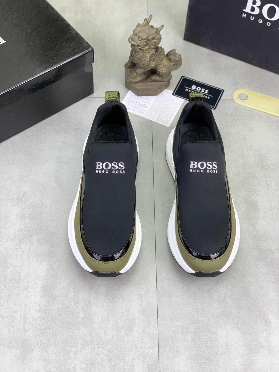 BOSS Low-Top Slip-On Sneakers